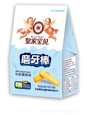 皇家寶貝80克磨牙棒-牛奶高鈣味