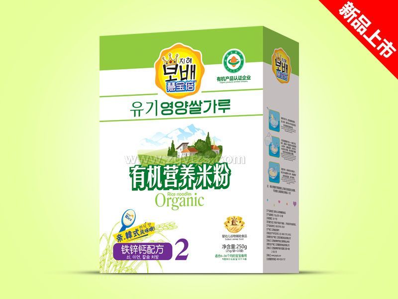 有機(jī)米粉盒裝-鐵鋅鈣