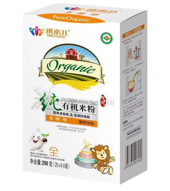米素兒純有機(jī)多維型米粉盒裝