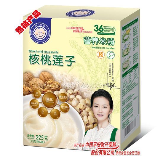 晴兒格格營養(yǎng)米粉核桃蓮子