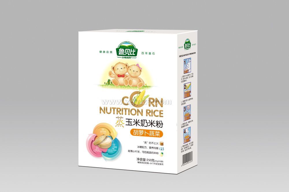 蒸玉米奶米粉胡蘿卜蔬菜配方