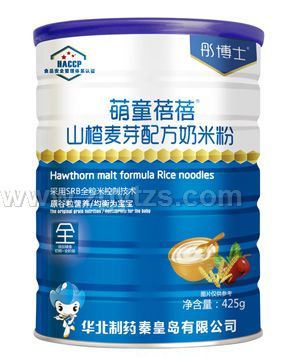 彤博士萌童蓓蓓山楂麥芽配方奶米粉罐裝