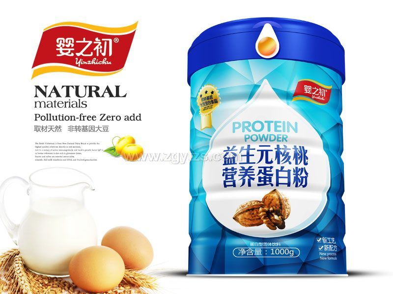 蛋白粉1000g鐵聽-益生元核桃