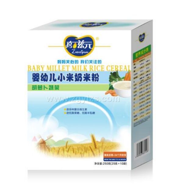 真滋元小米奶米粉胡蘿卜蔬菜-盒裝