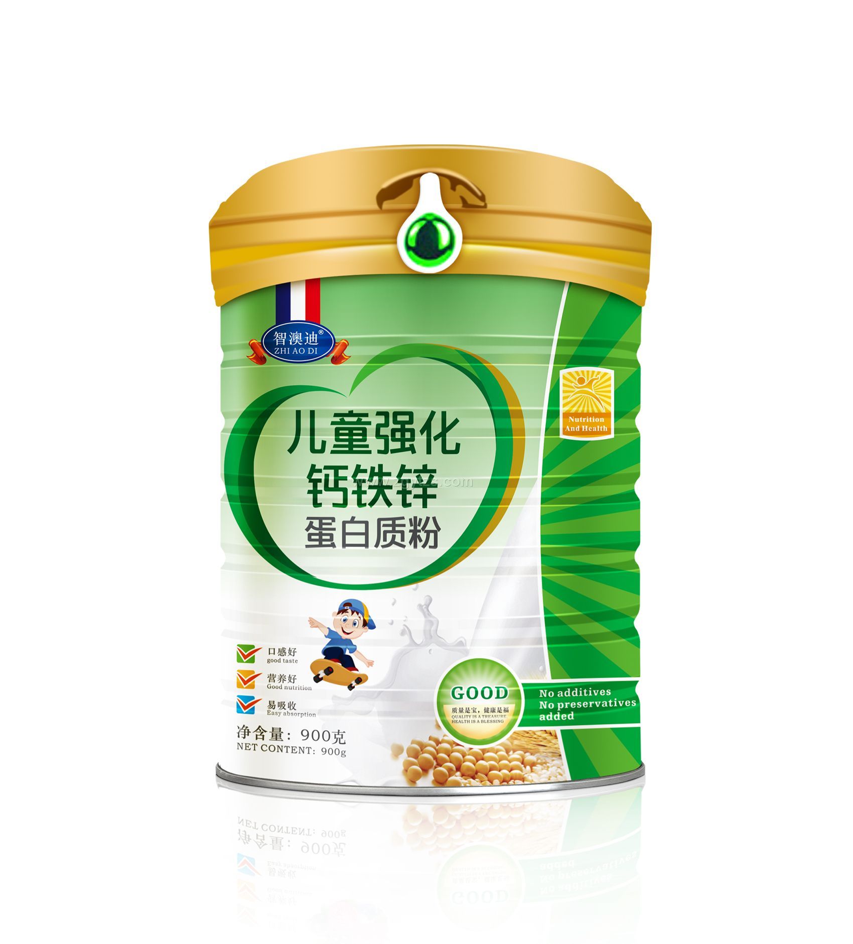 智澳迪兒童強化鈣鐵鋅蛋白質粉