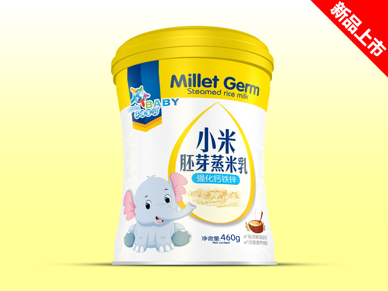 環球寶貝小米胚芽蒸米乳強化鈣鐵鋅桶裝