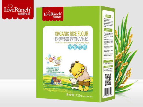 鈣鐵鋅營養有機米粉盒裝