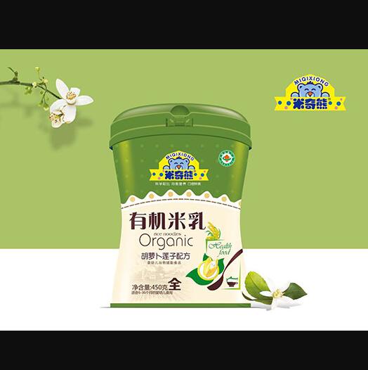 米奇熊胡蘿卜蓮子配方有機米乳聽裝