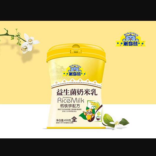米奇熊鈣鐵鋅配方益生菌奶米乳聽裝