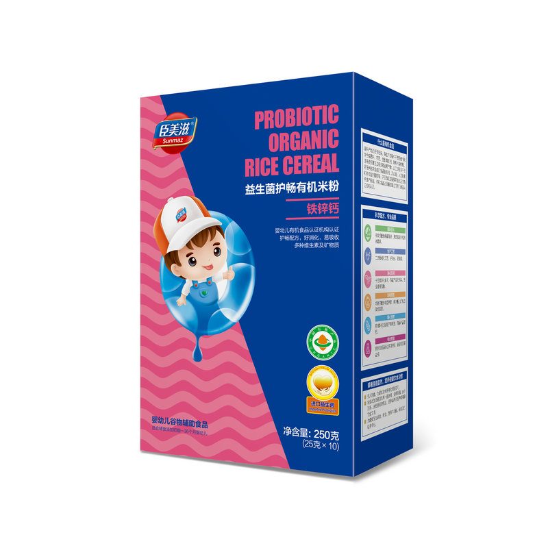 臣美滋(盒裝)益生菌護(hù)暢有機(jī)米粉鐵鋅鈣