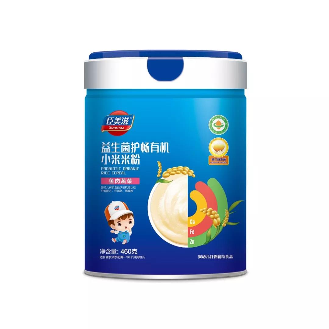 臣美滋益生菌護(hù)暢有機(jī)小米米粉系列魚肉蔬菜