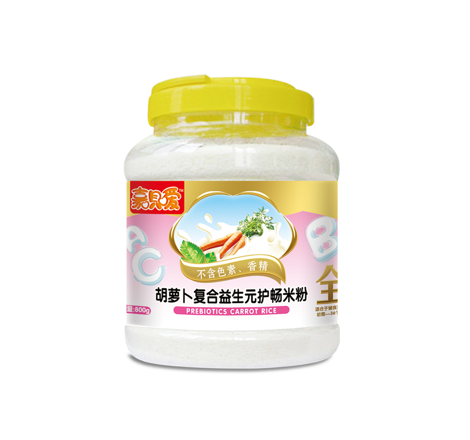 嘉貝愛胡蘿卜復合益生元護暢米粉