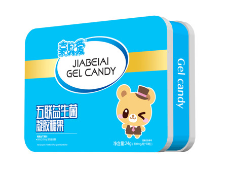 嘉貝愛五聯(lián)益生菌凝膠糖果長方鐵