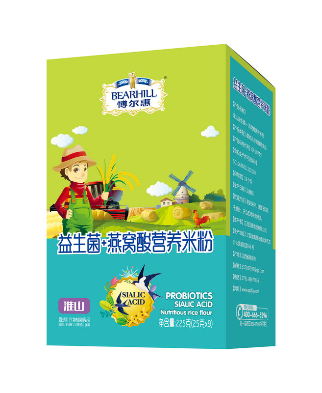 愽爾慧益生菌+燕窩酸營(yíng)養(yǎng)米粉盒裝