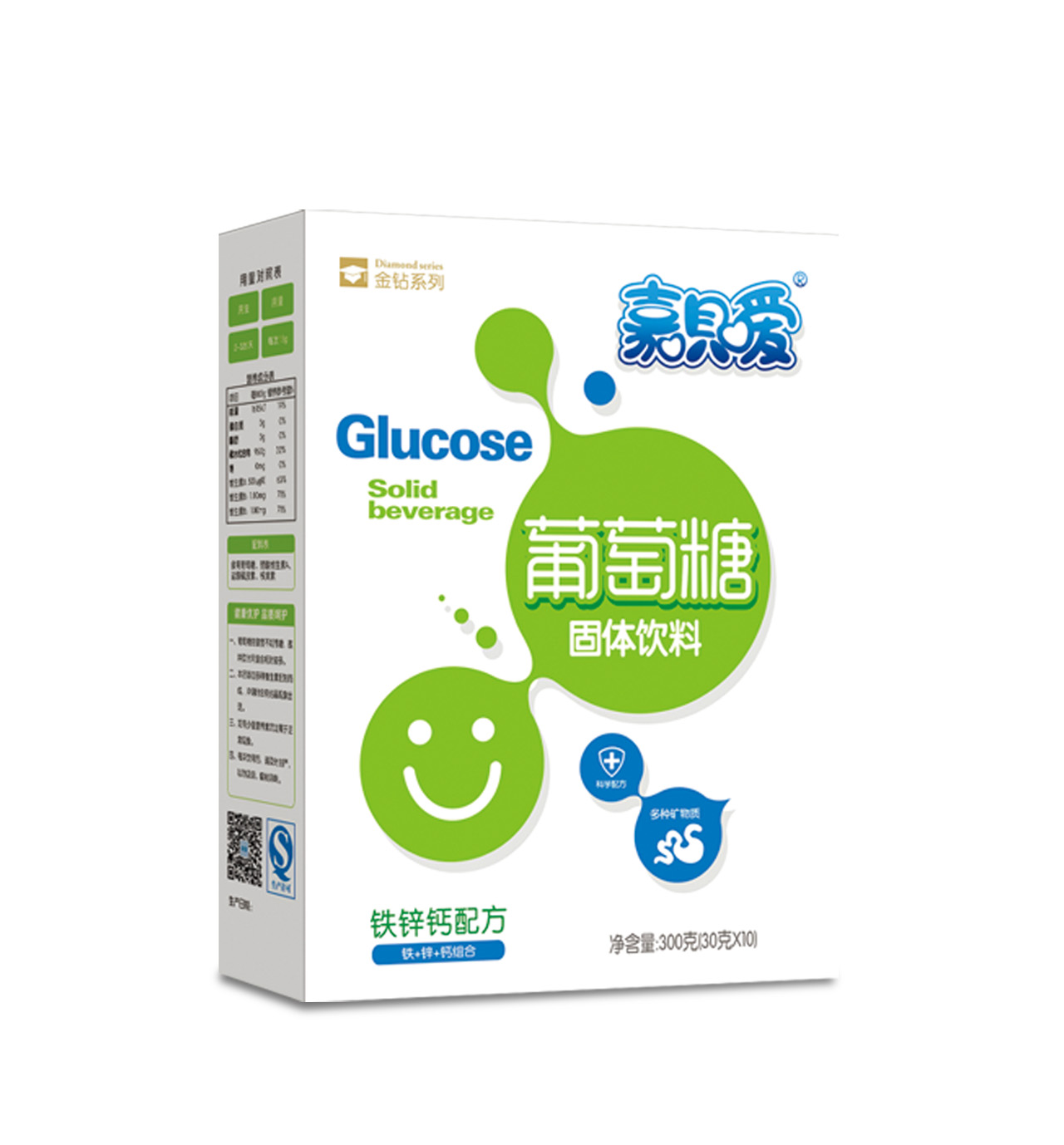 嘉貝愛葡萄糖鈣鐵鋅配方盒裝