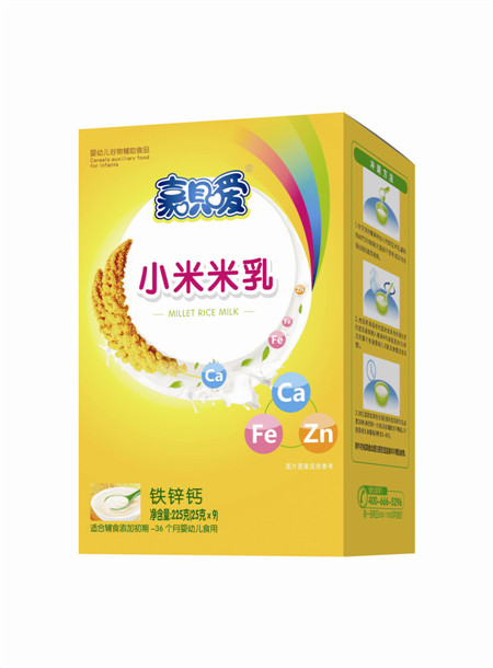 嘉貝愛鐵鋅鈣小米米乳