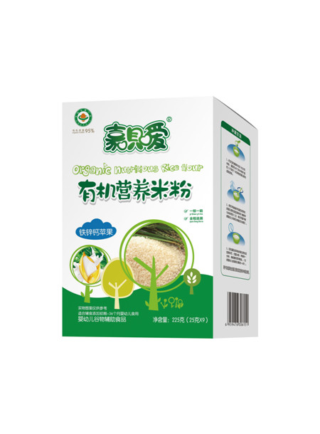 嘉貝愛鐵鋅鈣有機營養米粉