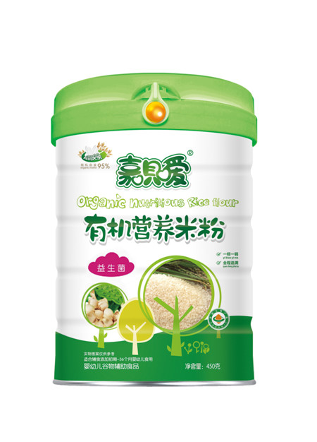 嘉貝愛益生菌有機米粉聽裝