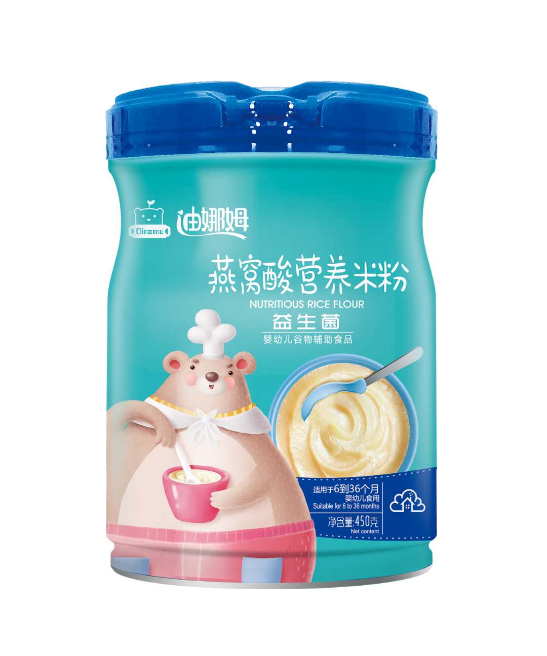 迪娜姆燕窩酸營養米粉效果-益生菌