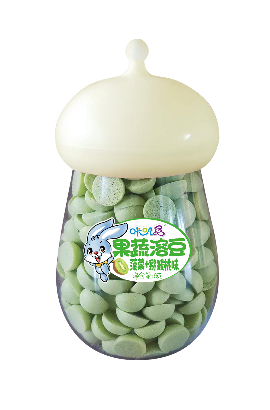 咔嘰兔菠菜獼猴桃蘑菇瓶溶豆