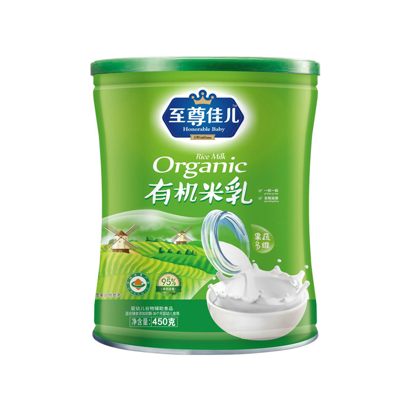 至尊佳兒果蔬多維有機米乳聽裝