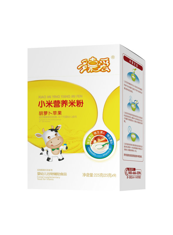 多嘉愛胡蘿卜蘋果小米營養米粉