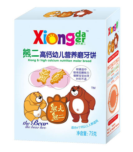 熊大熊二牌熊二高鈣幼兒營(yíng)養(yǎng)磨牙餅