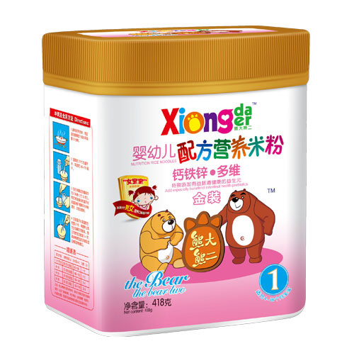 熊大熊二鈣鐵鋅多維嬰幼兒營養(yǎng)米粉
