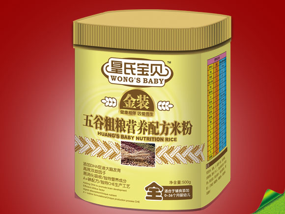 皇氏寶貝金裝五谷粗糧營養配方米粉全段