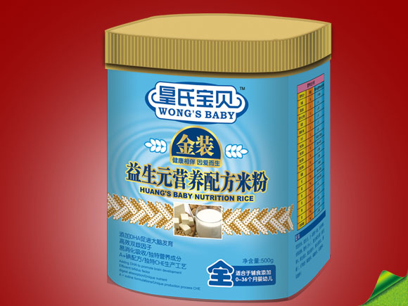 皇氏寶貝金裝益生元營養配方米粉全段