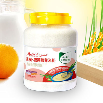 初朵胡蘿卜蔬菜營養米粉