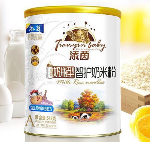 添茵益生元鐵鋅鈣配方奶瓶型智護奶米粉