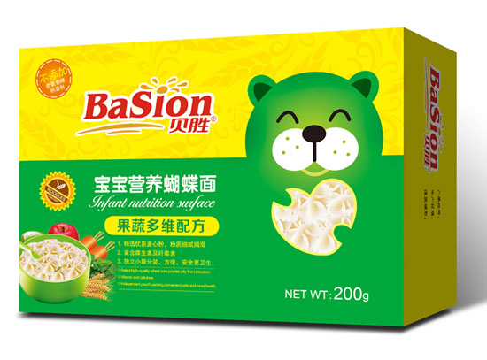 貝勝果蔬多維配方寶寶營(yíng)養(yǎng)蝴蝶面