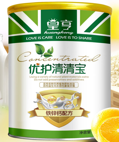 皇亨優護清清寶鐵鋅鈣配方