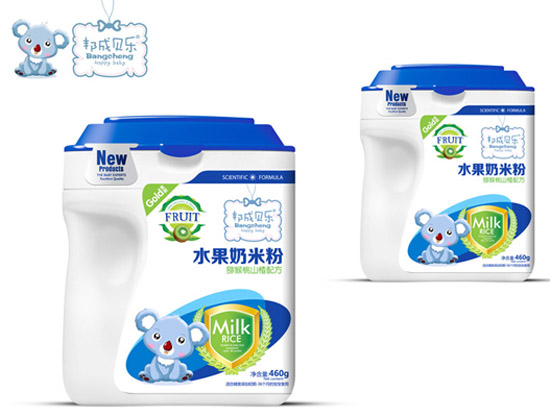 邦成貝樂獼猴桃山楂金裝水果奶米粉