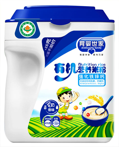 育嬰世家強化鐵鋅鈣有機營養米粉