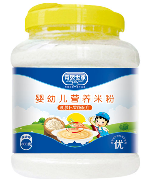 育嬰世家胡蘿卜果蔬配方嬰幼兒營養米粉