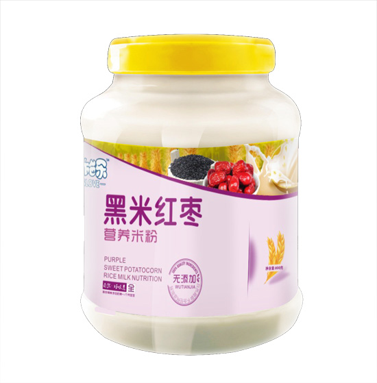 愛施樂黑米紅棗營養(yǎng)米粉塑料裝