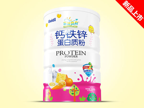 金頂貝貝蛋白質(zhì)粉500g鐵聽-鈣鐵鋅