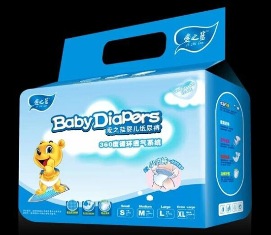 愛之藍(lán)嬰兒紙尿褲L碼28片