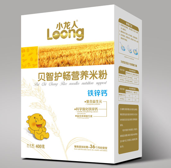 小龍人鐵鋅鈣貝智護暢營養米粉盒裝