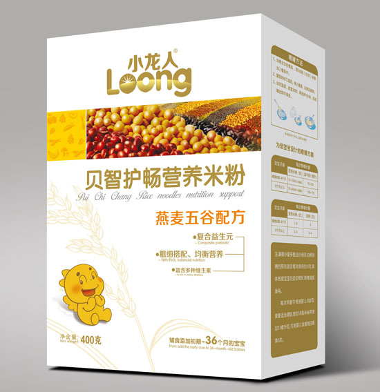 小龍人燕麥五谷貝智護暢營養米粉盒裝