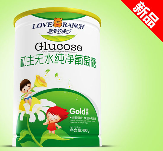 深愛牧場初生無水純凈金裝葡萄糖鐵聽