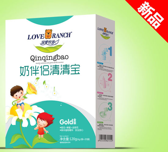 深愛牧場奶伴侶金裝清清寶盒裝