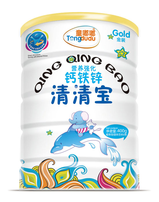 童嘟嘟營養(yǎng)強(qiáng)化鈣鐵鋅清清寶