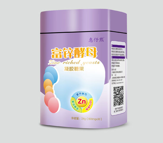 惠仔熊QS富鋅酵母膠丸30粒(鐵盒)