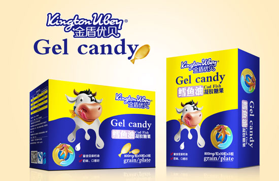 優貝聰鱈魚油凝膠糖果